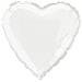 Partydeco - Palloncino Alluminio Cuore Bianco 45 Cm - Foto miniatura 1