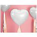 Partydeco - Palloncino Alluminio Cuore Bianco 45 Cm - Foto miniatura 2