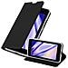 Custodia Compatibile Con Nokia Lumia 640 In Classy Nero - Coperchio Protettiva Con Chiusura Magnetica, Funzione Stand E Tasca Per Le Carte - Foto miniatura 4