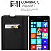 Custodia Compatibile Con Nokia Lumia 640 In Classy Nero - Coperchio Protettiva Con Chiusura Magnetica, Funzione Stand E Tasca Per Le Carte - Foto miniatura 7