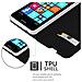 Custodia Compatibile Con Nokia Lumia 640 In Classy Nero - Coperchio Protettiva Con Chiusura Magnetica, Funzione Stand E Tasca Per Le Carte - Foto miniatura 3