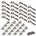 1011707 Kit Cerniera Con Scodellino Ø35mm Mezzo Collo 100chiusura Soft E Basetta Euro Con Regolazione Eccentrica, Set Di 20 - Foto miniatura 1