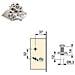 1011707 Kit Cerniera Con Scodellino Ø35mm Mezzo Collo 100chiusura Soft E Basetta Euro Con Regolazione Eccentrica, Set Di 20 - Foto miniatura 4