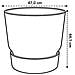 Greenville Pflanztopf Ø47 Cm Vaso Per Piante, Bianco - Foto miniatura 2