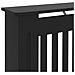 Copertura per Radiatore Nera 112x19x81,5 cm in MDF - Foto miniatura 3