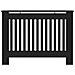 Copertura per Radiatore Nera 112x19x81,5 cm in MDF - Foto miniatura 4