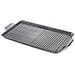 Piastra Grill Bistecchiera 50x30cm In Alluminio Antiaderente Cuore Di Pietra - Foto miniatura 1