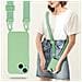 Cadorabo Catena Di Telefoni Cellulari Compatibile Con Apple Iphone 13 Mini In Liquid Verde Chiaro - Coperchio Di Protezione In Silicone Con Cordino Regolabile In Lunghezza - Foto miniatura 7