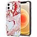 Custodia Compatibile Con Apple Iphone 12 / Iphone 12 Pro In Marmo Rosa Bianco No. 20 - Coperchio Protettivo In Silicone Tpu Con Motivo A Mosaico - Foto miniatura 1