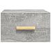 Comodino A Muro Grigio Cemento 35x35x20 Cm - Foto miniatura 4