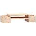 Supporto Per Monitor 70x27,5x15cm In Legno Massello Di Pino - Foto miniatura 2