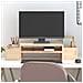 Supporto Per Monitor 70x27,5x15cm In Legno Massello Di Pino - Foto miniatura 1