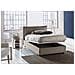 Letto Piazza E Mezza Desirée, Letto Contenitore Con Rivestimento In Tessuto, 100% Made In Italy, Apertura Frontale, Con Materasso Cm 120x190 Incluso, Tortora - Foto miniatura 2