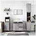 Armadietto Bagno Grigio Sonoma 65x33x60 Cm In Legno Multistrato - Foto miniatura 10