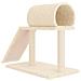 Pali Tiragraffi Per Gatti Con Tunnel E Scaletta Crema 55,5 Cm - Foto miniatura 4