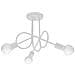Lampadario Loop 3 Bianco Sl. 1431 - Industriale Lampade Da Soffitto Bianco 35x45x45 Cm - Foto miniatura 1