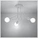 Lampadario Loop 3 Bianco Sl. 1431 - Industriale Lampade Da Soffitto Bianco 35x45x45 Cm - Foto miniatura 8