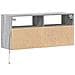 Mobile TV a Parete con Luci LED Grigio Sonoma 100x31x45 cm - Foto miniatura 6