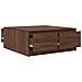 Tavolino da Salotto con Cassetti Rovere Marrone 100x100x40 cm - Foto miniatura 5