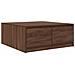 Tavolino da Salotto con Cassetti Rovere Marrone 100x100x40 cm - Foto miniatura 6