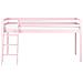 Letto A Mezza Altezza Legno Di Pino Ascoux 90 X 200 Cm Rosa - Foto miniatura 3