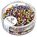 16 Grammi - Perline In Vetro Rotonde Con Foro Argentato Ø2,6mm - Colori Assortiti - Foto miniatura 1
