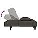 Divano Letto a 2 Posti con 2 Cuscini Grigio Scuro in Velluto - Foto miniatura 7