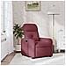 Poltrona Reclinabile in Tessuto Rosso Vino - Foto miniatura 2