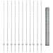 Posti per Recinzione  22 pcs U-Channel 160 cm Acciaio Galvanizzato, Recinzione Esagonale  1.6x25 m Acciaio Galvanizzato - Foto miniatura 4