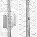 Posti per Recinzione  22 pcs U-Channel 160 cm Acciaio Galvanizzato, Recinzione Esagonale  1.6x25 m Acciaio Galvanizzato - Foto miniatura 7