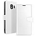 Custodia A Portafoglio Per Samsung J4 Con Supporto E Linguetta Magnetica, Bianco - Foto miniatura 1