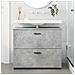 Mobile da Bagno con cassetto Grigio cemento 76.5 x 35 x 64 cm - Foto miniatura 4
