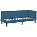 Cornice del letto ad angolo Blu 80 x 200 cm Velluto - Foto miniatura 1