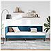 Cornice del letto ad angolo Blu 80 x 200 cm Velluto - Foto miniatura 5