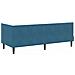 Cornice del letto ad angolo Blu 80 x 200 cm Velluto - Foto miniatura 8