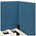 Cornice del letto ad angolo Blu 80 x 200 cm Velluto - Foto miniatura 9