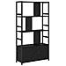 Libreria Rovere nero 80 x 30 x 155.5 cm Legno multistrato - Foto miniatura 1
