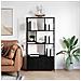 Libreria Rovere nero 80 x 30 x 155.5 cm Legno multistrato - Foto miniatura 2