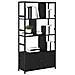 Libreria Rovere nero 80 x 30 x 155.5 cm Legno multistrato - Foto miniatura 3