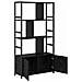 Libreria Rovere nero 80 x 30 x 155.5 cm Legno multistrato - Foto miniatura 5