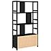 Libreria Rovere nero 80 x 30 x 155.5 cm Legno multistrato - Foto miniatura 8
