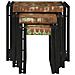 Tavoli da annidamento 3 pcs Legno massello di recupero - Foto miniatura 4