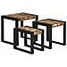 Tavoli da annidamento 3 pcs Legno massello di recupero - Foto miniatura 6