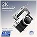 Mini Fotocamera Retrò Con Torcia: Video Hd 1080p, Portachiavi Portatile Black - Foto miniatura 2