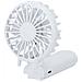 Mini Ventilatore Pieghevole Portatile Con 3 Velocità Per Ufficio O Viaggio, Bianco - Foto miniatura 2