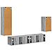 Set mobile TV 4 pcs Grigio Sonoma Legno multistrato - Foto miniatura 9