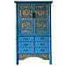 Armadio In Legno Blu 100x43x170h - Foto miniatura 1