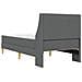 Struttura letto con materasso Grigio scuro 90 x 200 cm Tessuto - Foto miniatura 8