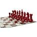 Set Scacchiera Rossa E Bianca In Resina E Vetro - Foto miniatura 2