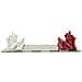 Set Scacchiera Rossa E Bianca In Resina E Vetro - Foto miniatura 5